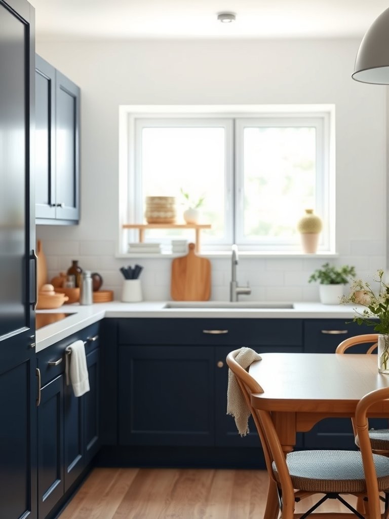 Paint Cabinets a Deep Navy
