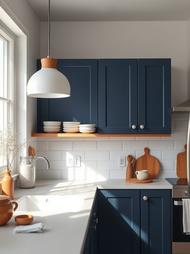 Paint Only the Lower Cabinets