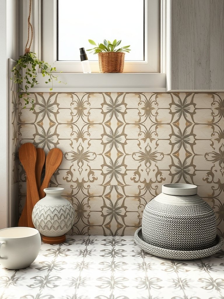 Patterned Cement Encaustic Tiles