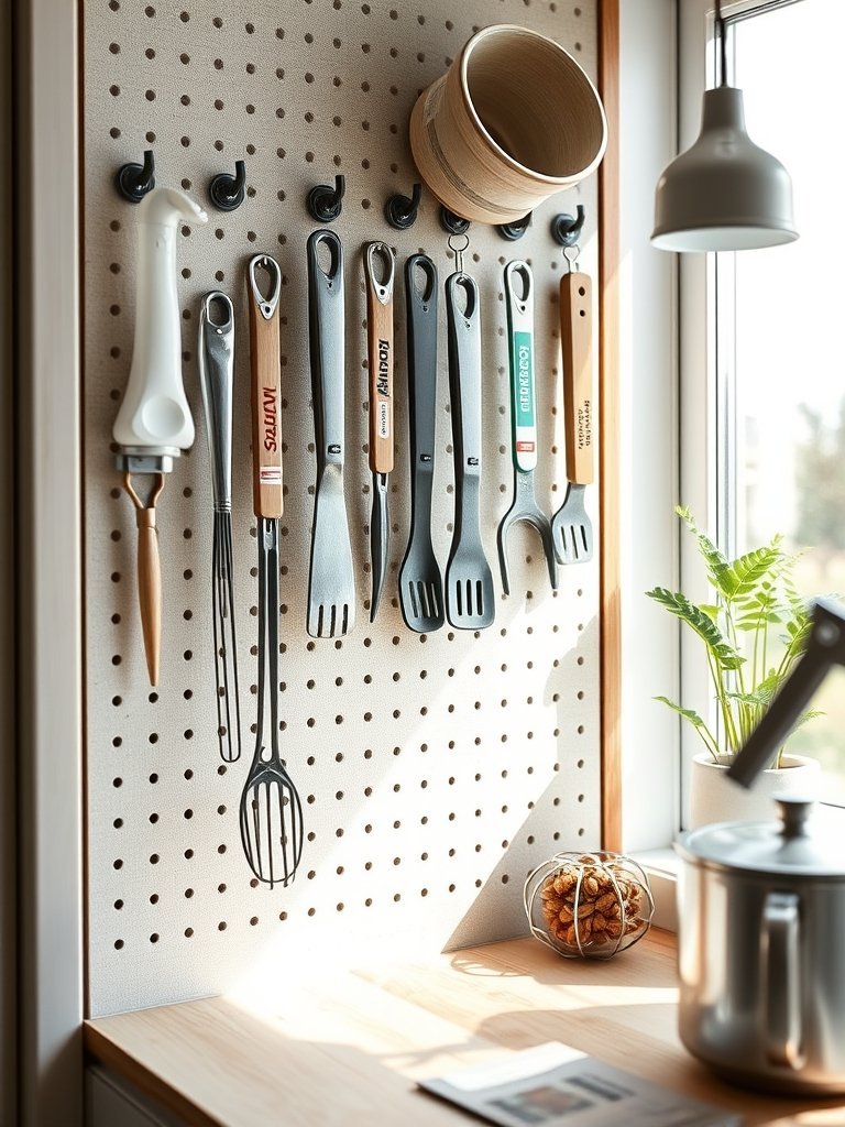 Pegboard For Kitchen Tools