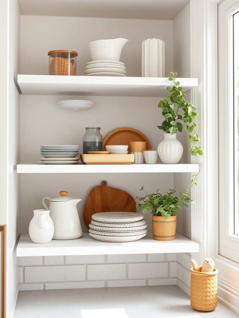 Place a Tiered Shelf Organizer