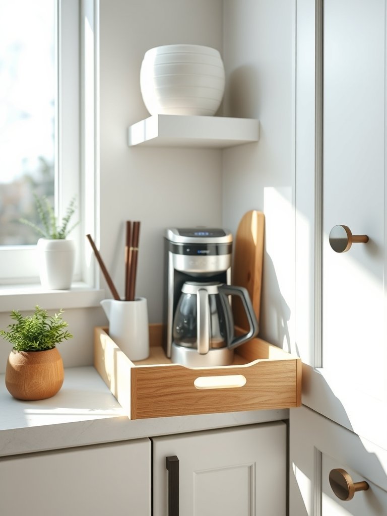 Pull Out Coffee Station
