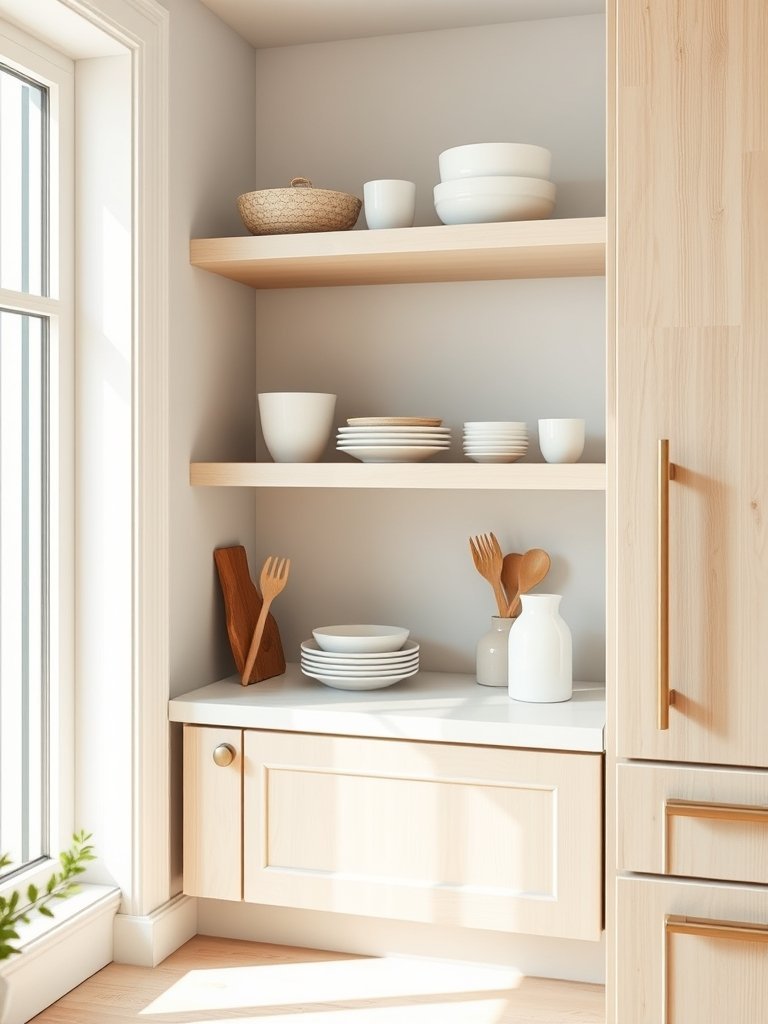 Pull Out Shelves for Narrow Corners
