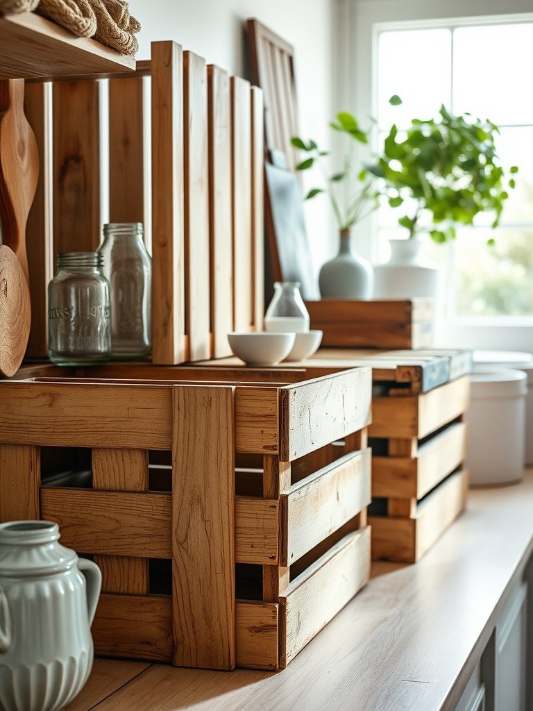 Repurpose Vintage Wooden Crates