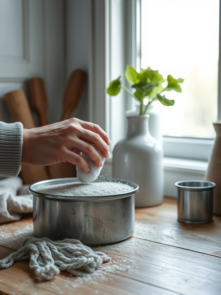 Scrubbing Back With Steel Wool