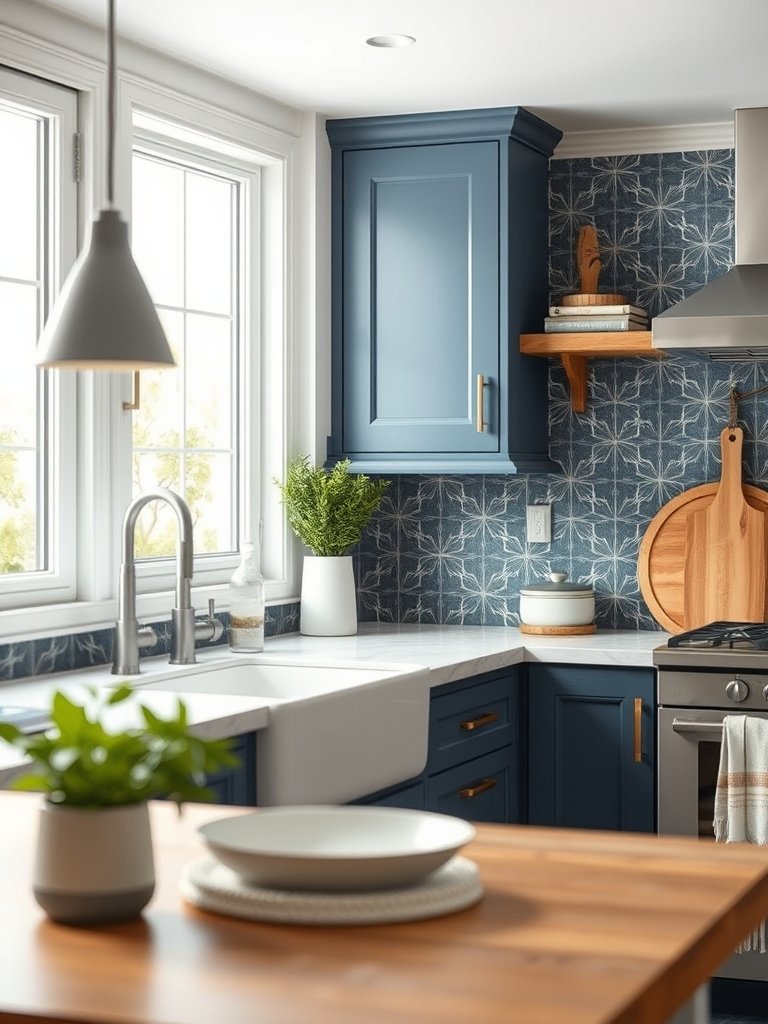 Select a Patterned Backsplash