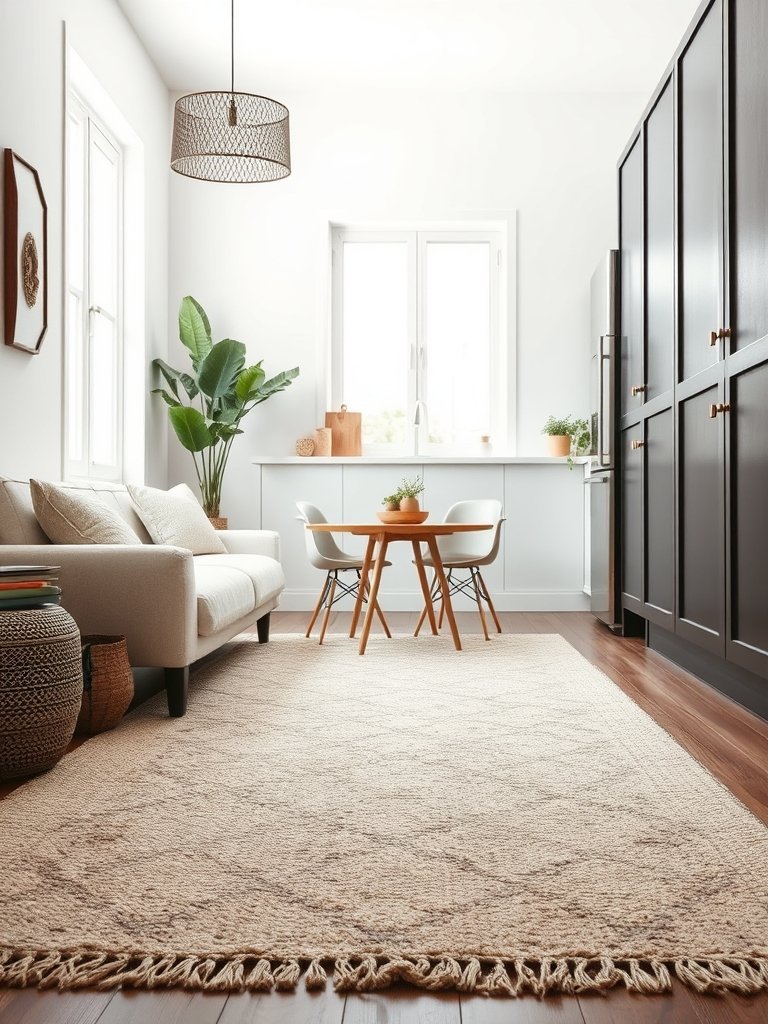 Statement Rugs Add Soft Texture
