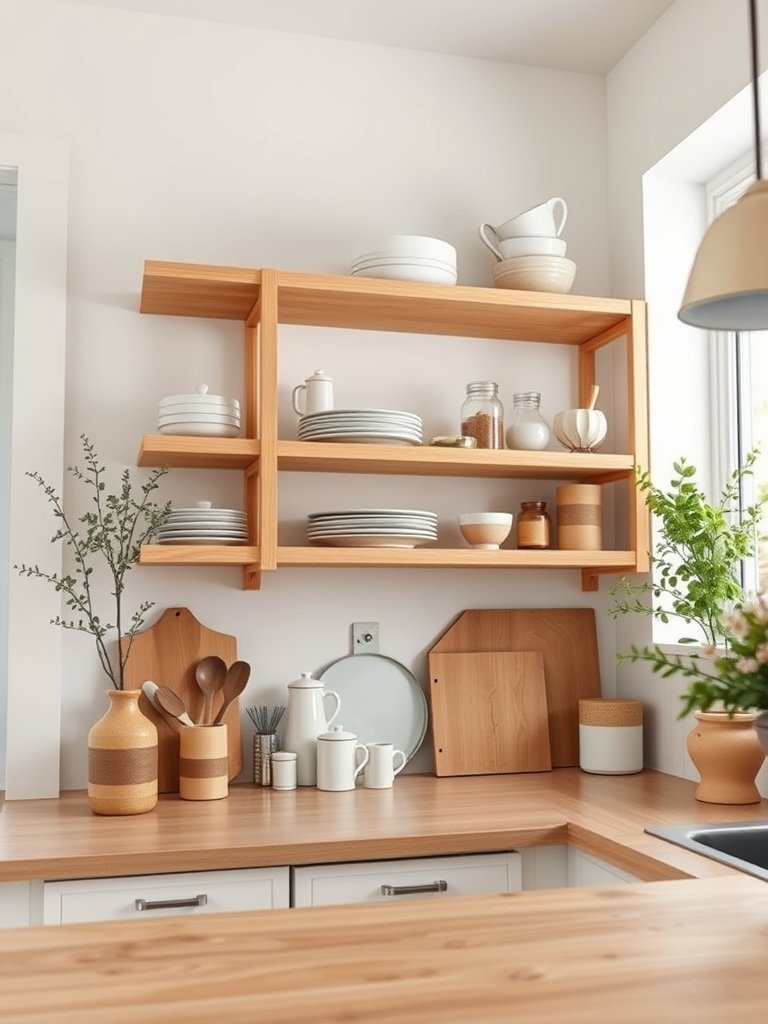 Switch To Open Wood Shelving