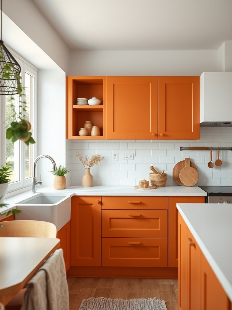 Terracotta Orange Cabinetry