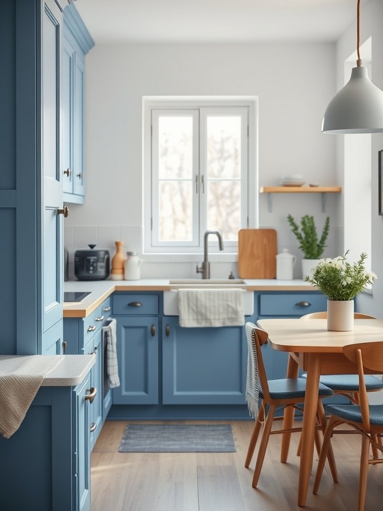 Two Tone Blue and White