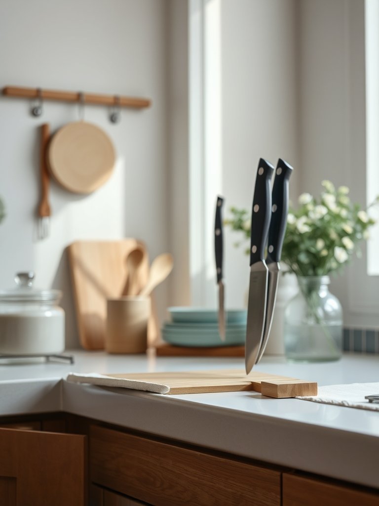 Use Magnetic Strips for Knives