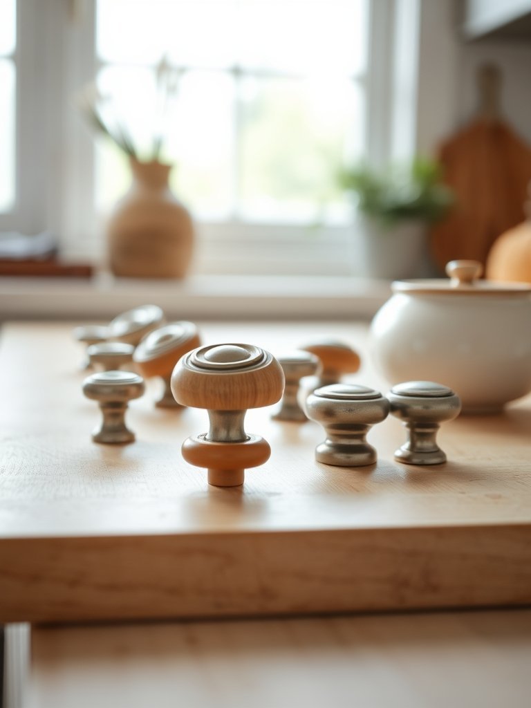 Use Mismatched Cabinet Knobs