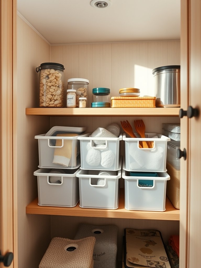 Use Slim Bins For Pantry Items