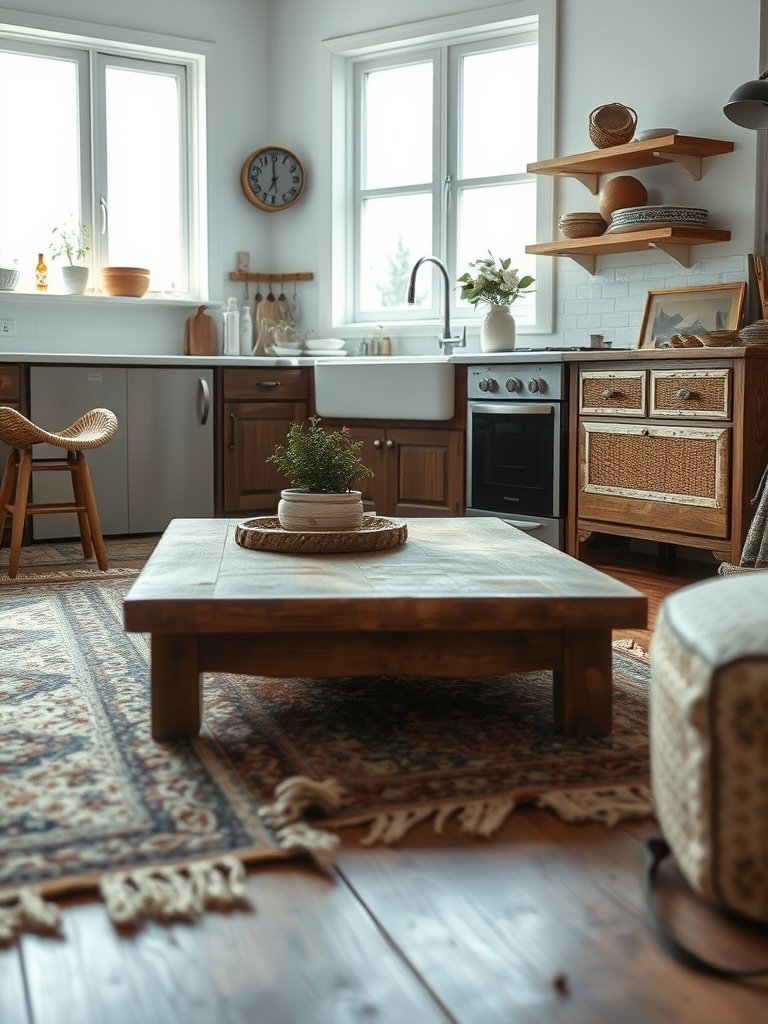 Vintage Rugs Soften Hard Floors
