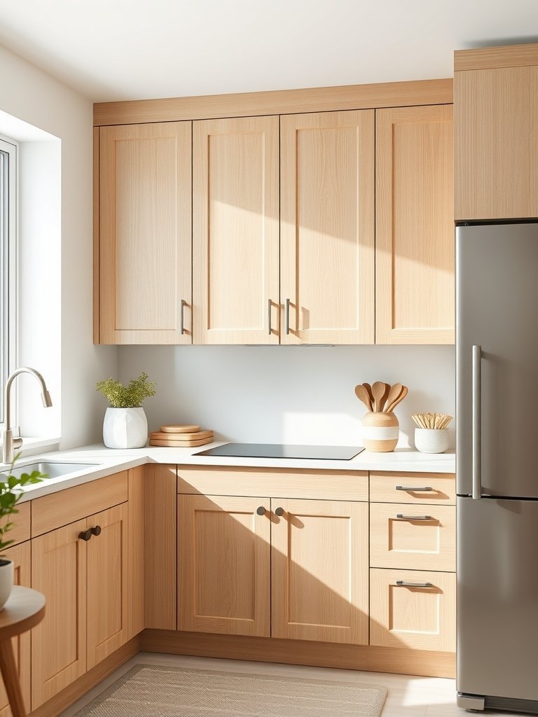White Oak Minimalist Cabinets