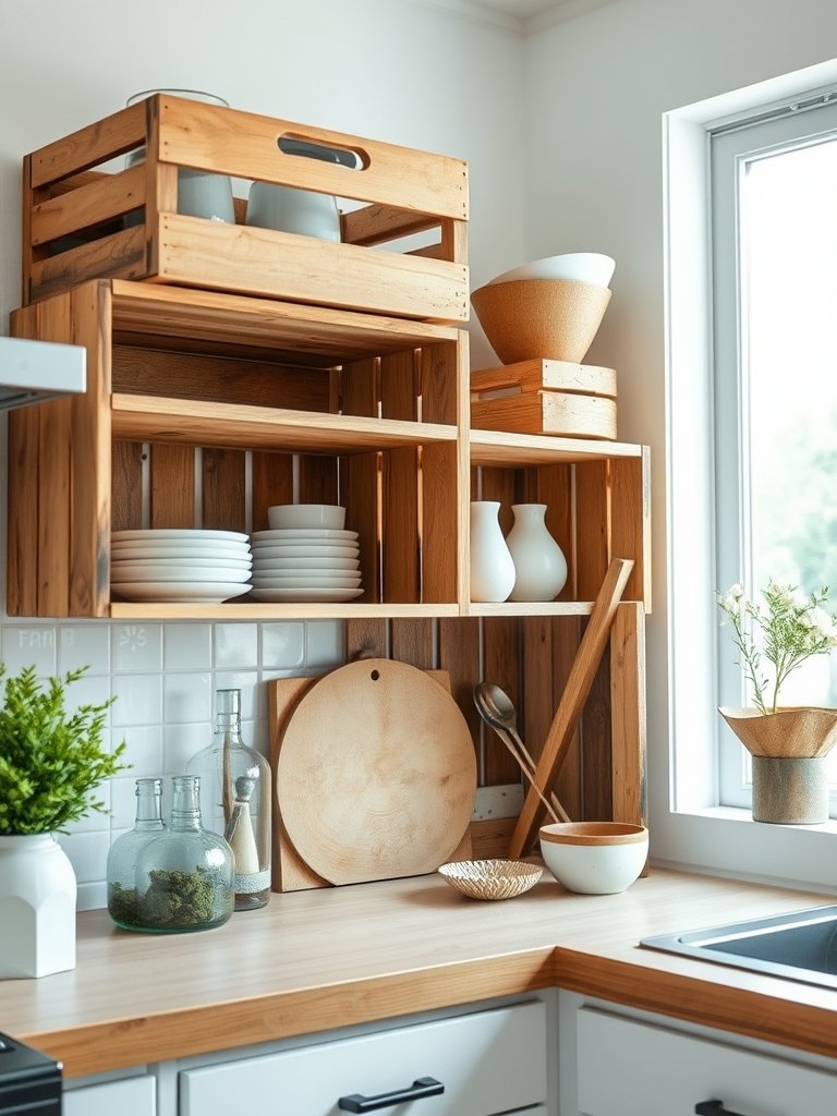 Wooden Crates for Rustic Charm