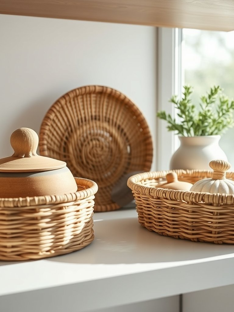 Woven Trays for Added Depth