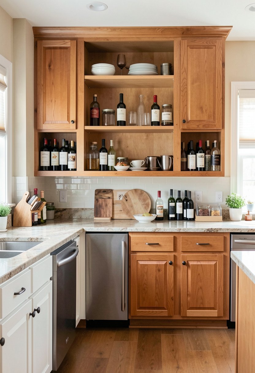Above the Refrigerator Storage