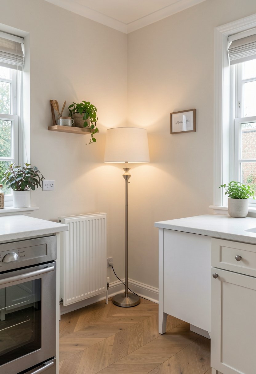 Add a Floor Lamp to Soften Harsh Lights
