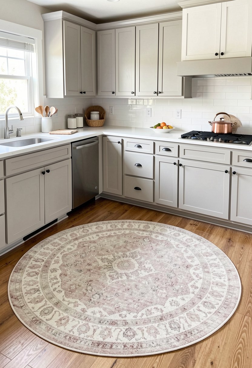 Add a Round Rug for Softness