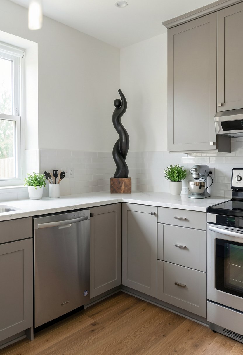 Add a Tall Sculpture for Modern Flair