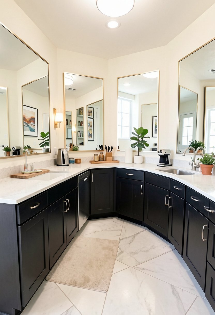 Add Big Mirrors On Walls