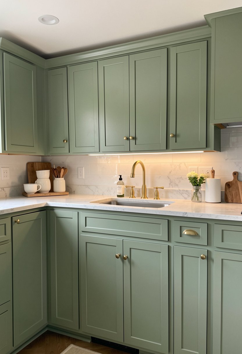 Add Brass Faucets for a Warm Glow