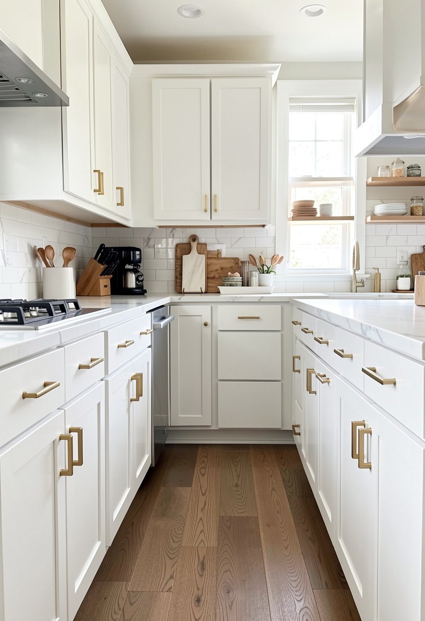 Add Brass Pulls for Glamour
