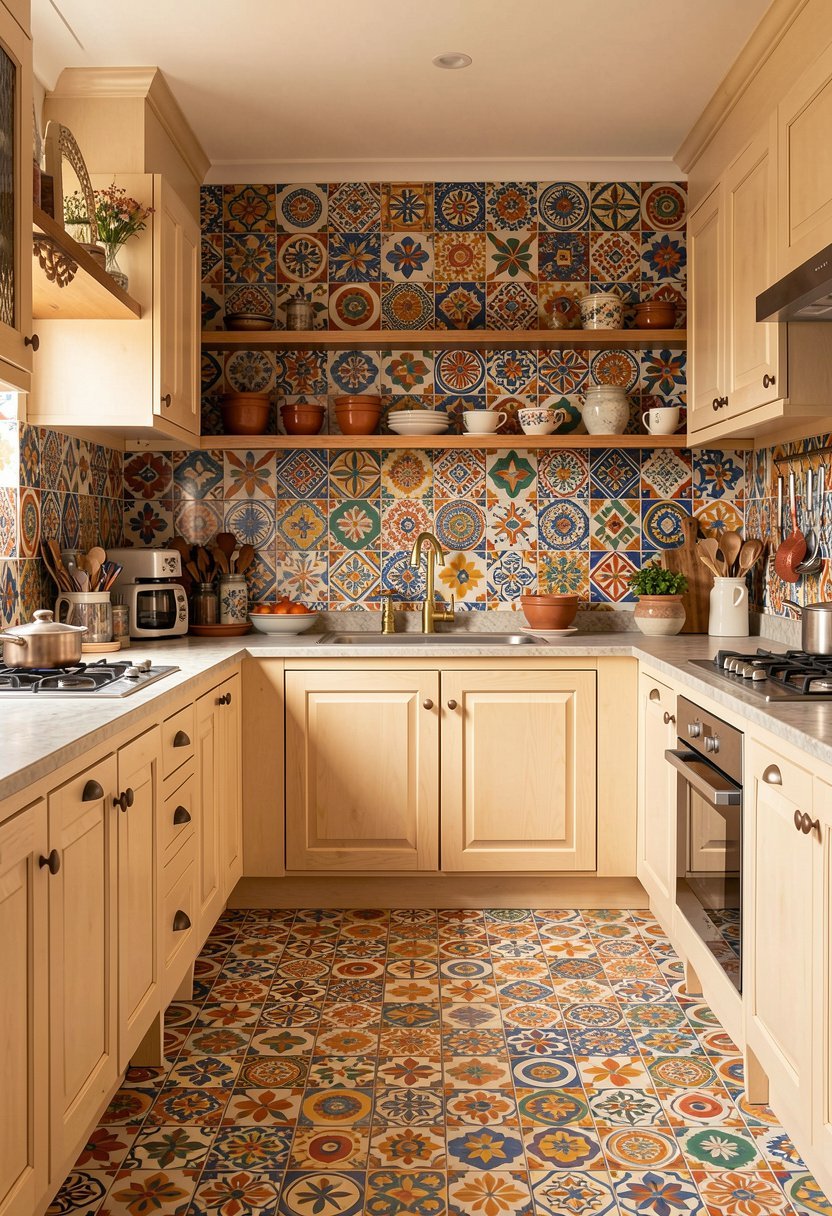 Add Colorful Tile Patterns
