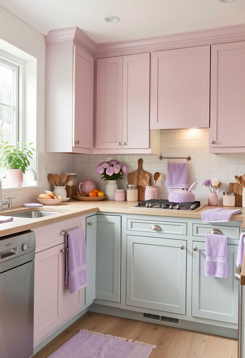 Add Lavender Towels for Texture