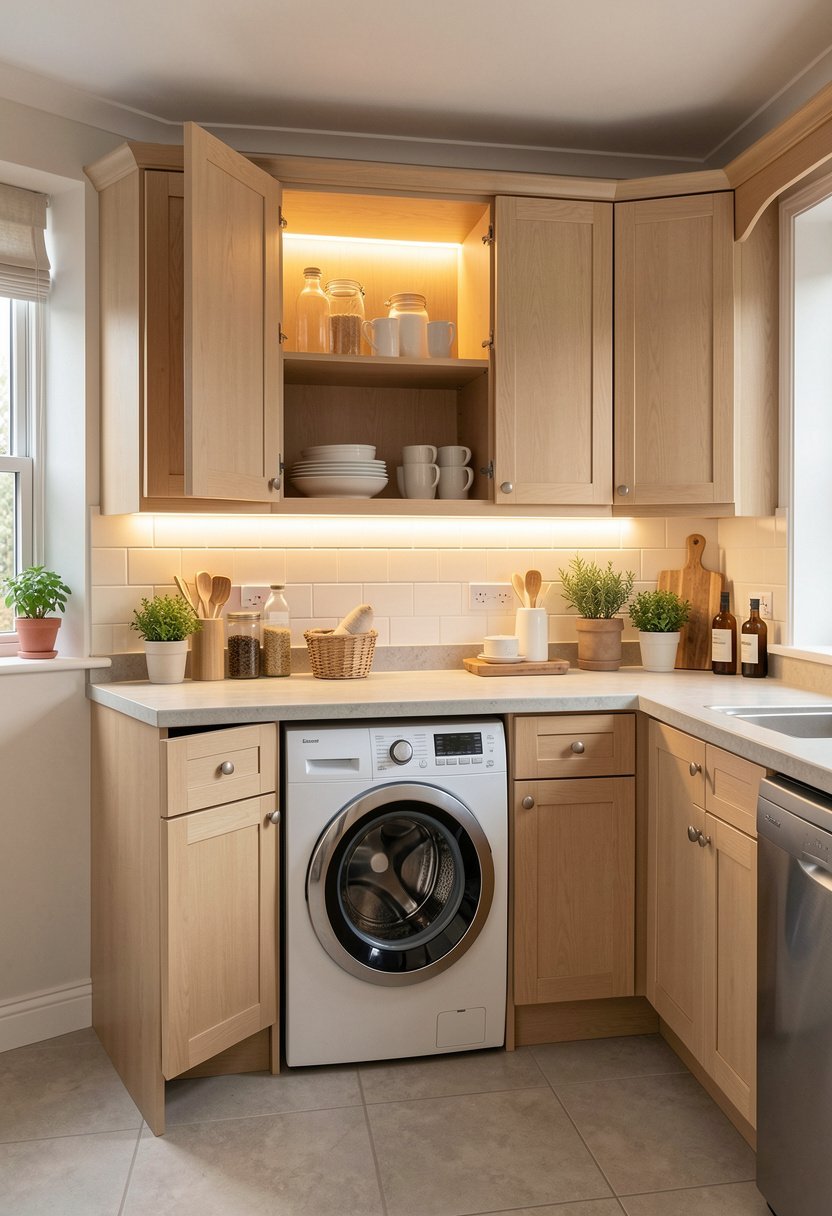 Add Light Inside the Laundry Cabinet