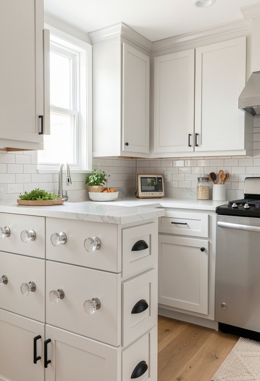 Add Lucite Knobs for a Clear View