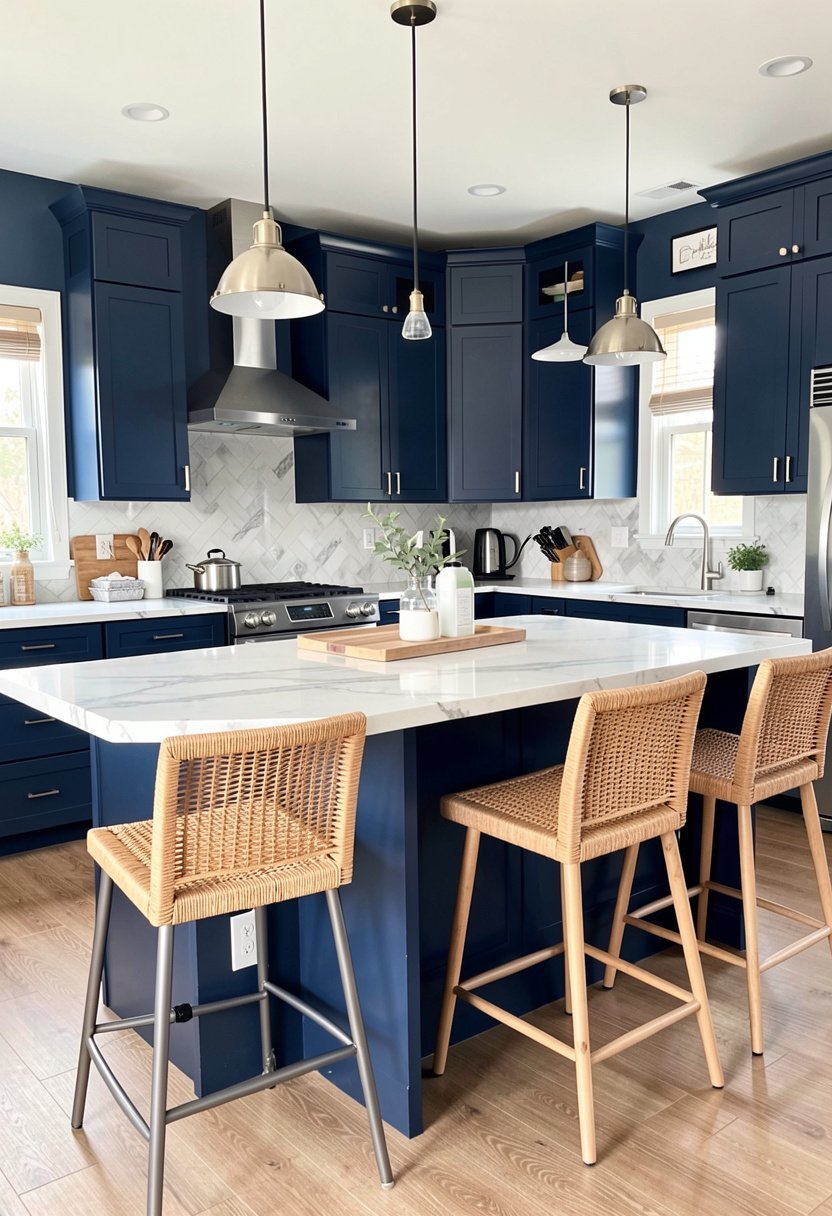 Add Natural Woven Bar Stools