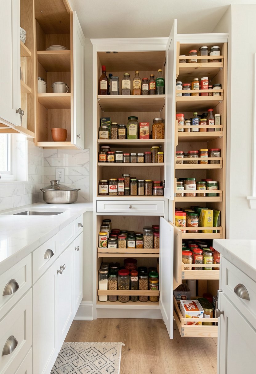 Add Pull-Out Spice Racks