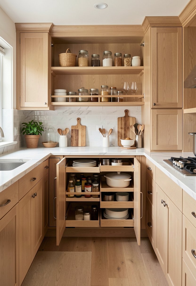 Add Pullout Shelves for Deep Storage
