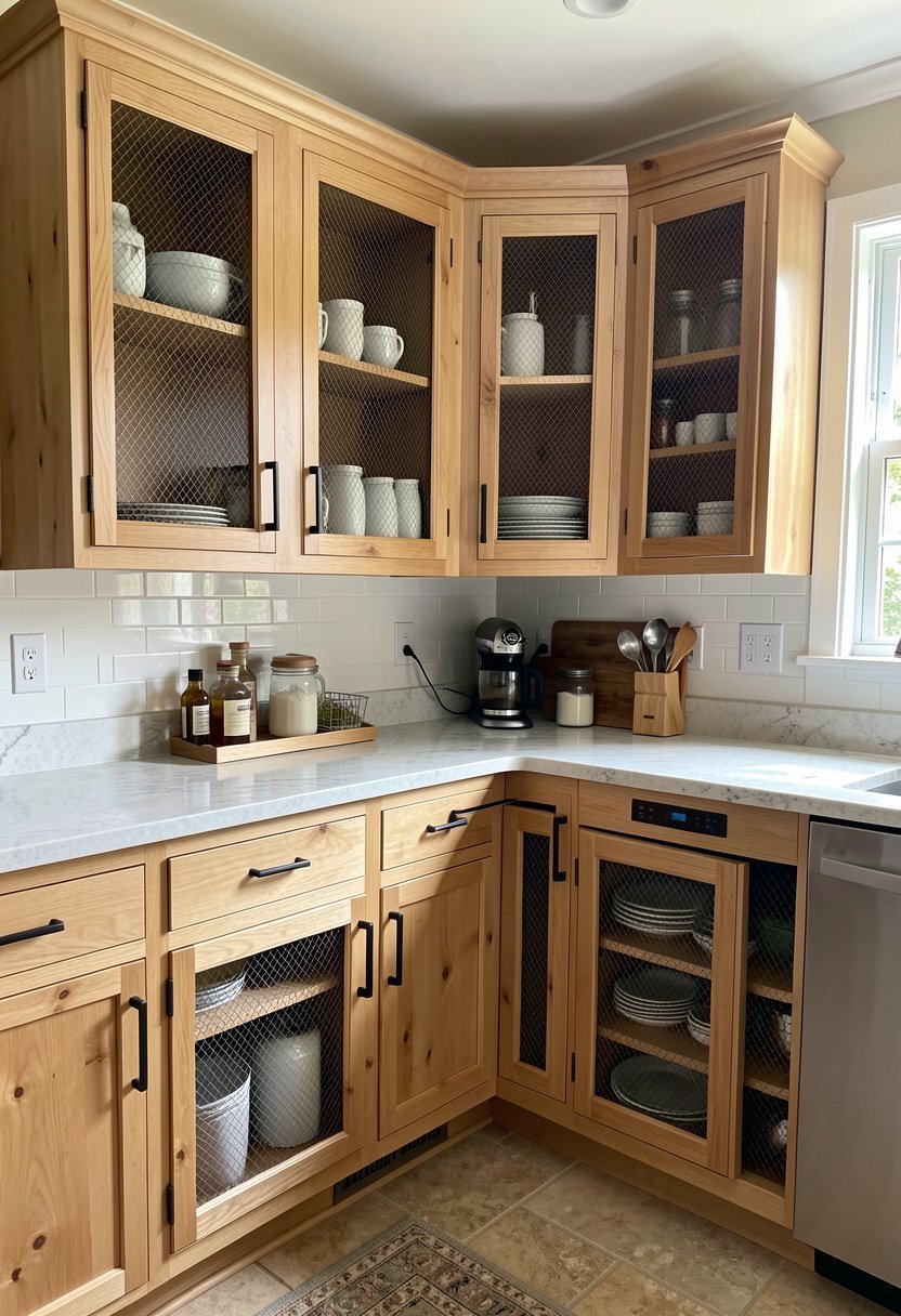 Add Wire Mesh Cabinet Inserts