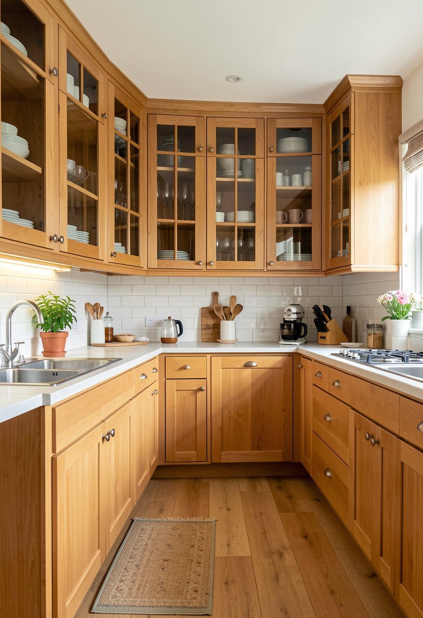 Blend Glass Doors with Solid Wood
