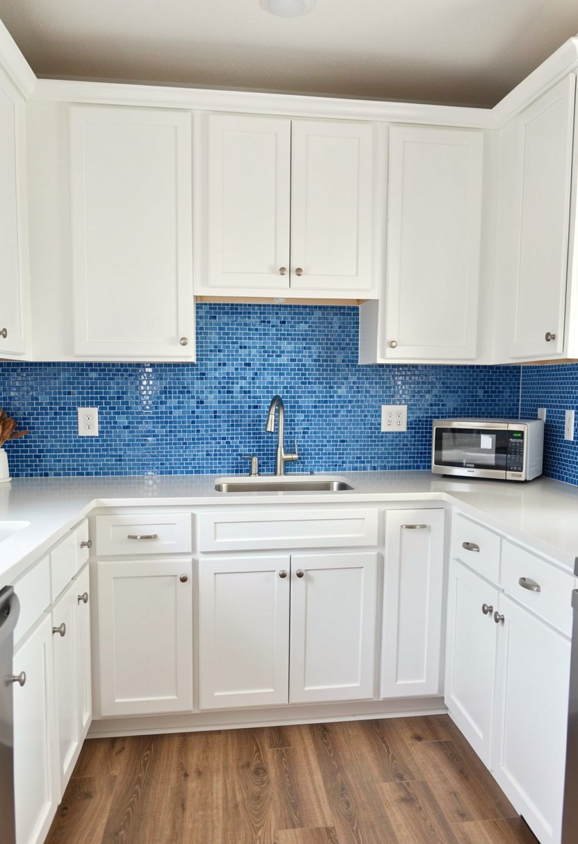 Blue Mosaic Border Tiles