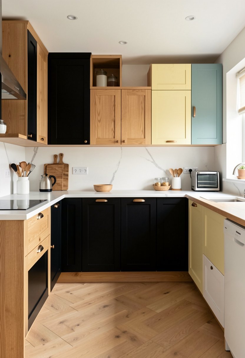 Bold Black and Natural Wood