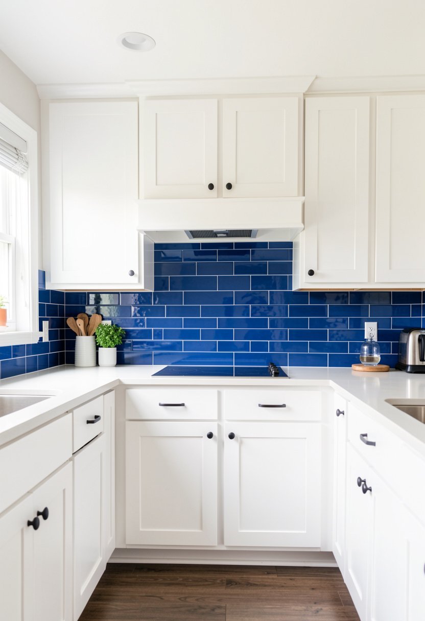 Bold Blue in a White Room