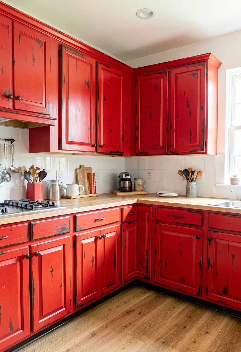 Bold Red and Darkened Edges