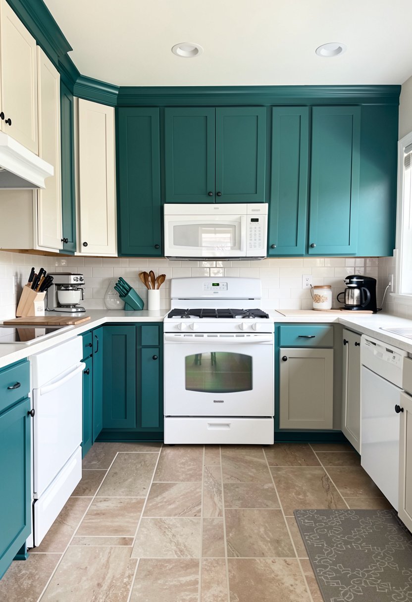 Bold Teal Accents