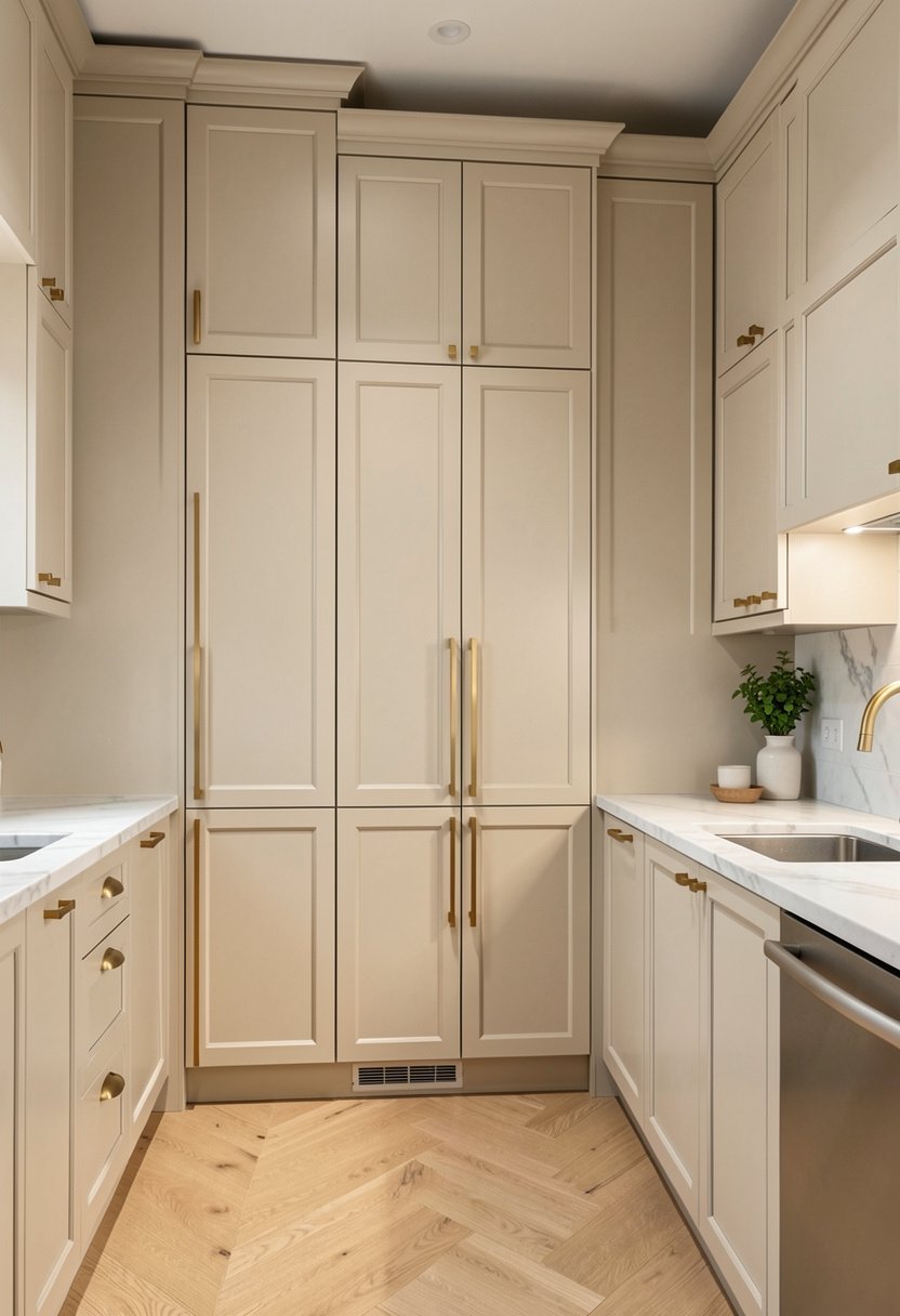 Brass Accents On Tall Doors