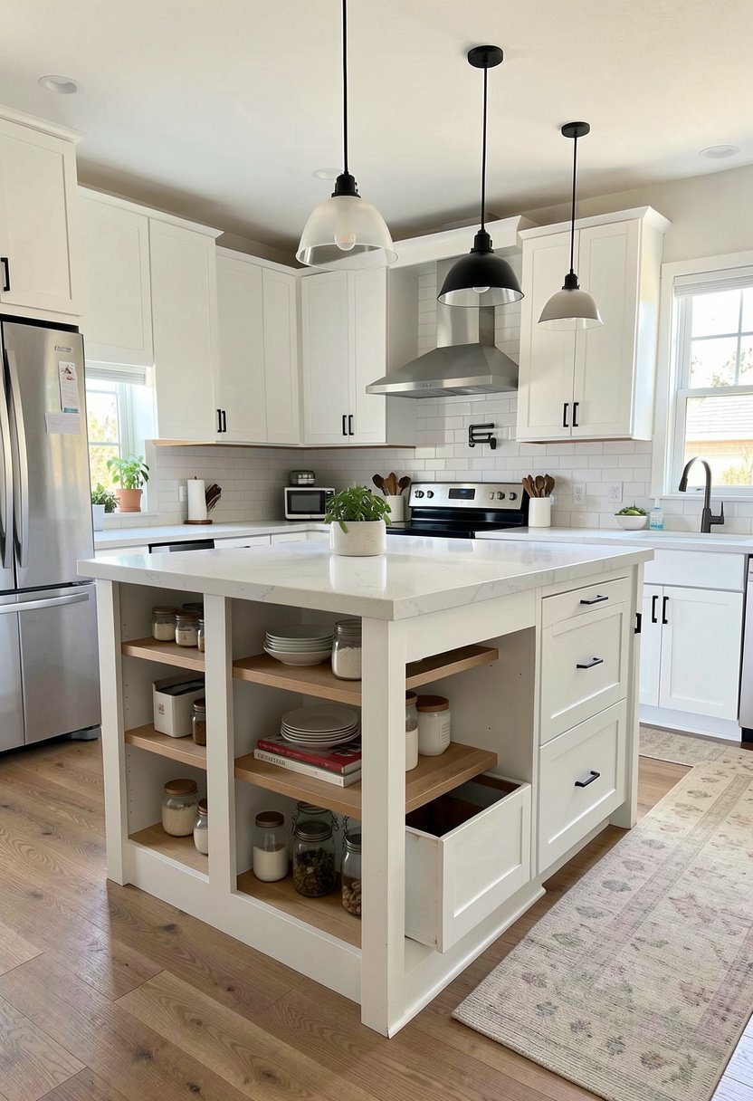Build a Waterfall Edge with Shelves