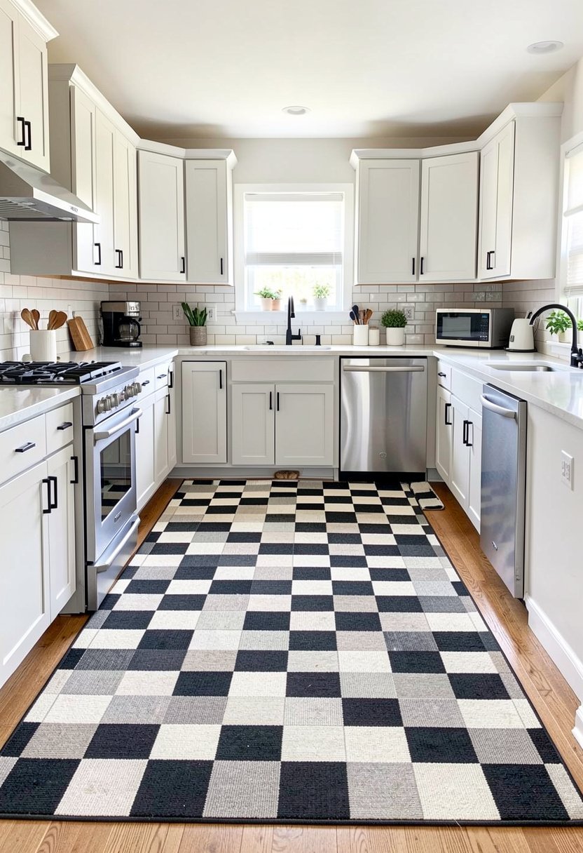 Checkerboard Pattern Rugs