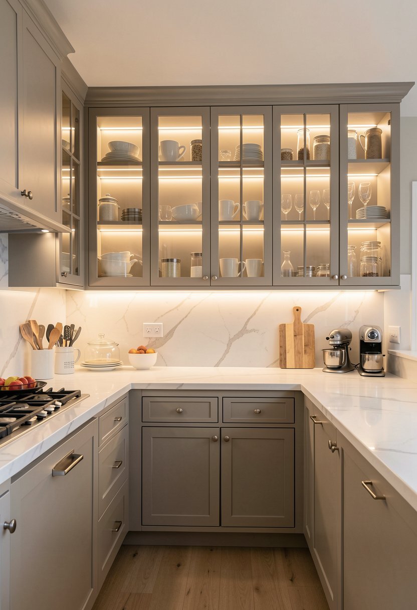Choose Glass Fronts with Internal Lighting