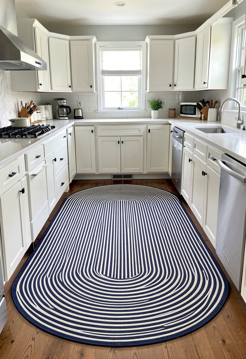 Classic Navy Striped Cotton