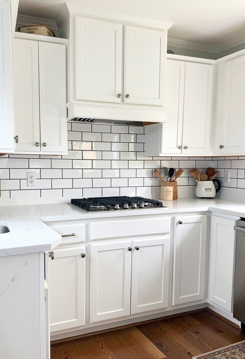 Classic Subway Tile with Dark Grout