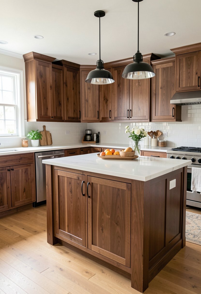 Combine Walnut with Painted Island