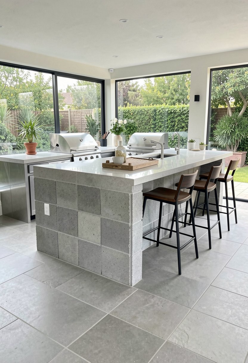 Concrete Blocks for Modern Style
